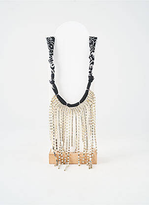 Collier imprimé noir BADHNATI femme