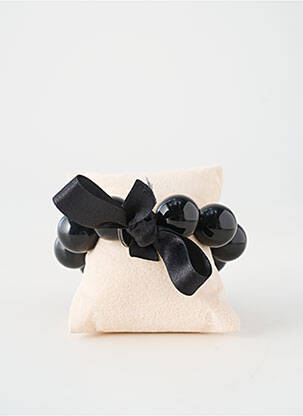 Bracelet fermeture avec liens noir ZOE BONBONS femme