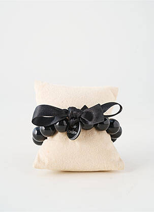 Bracelet fermeture avec liens noir ZOE BONBONS femme