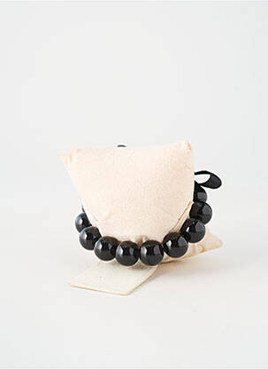 Bracelet fermeture avec liens noir ZOE BONBONS femme