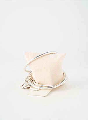 Bracelet ornement breloque / pampille argent SECRET DE CUIR femme