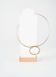 Collier fermeture fermoir mousqueton or SOYANG femme