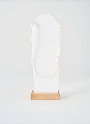 Collier fermeture fermoir mousqueton blanc BY GARANCE femme