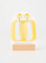 Boucles d’oreilles matériaux métal jaune BLOW femme