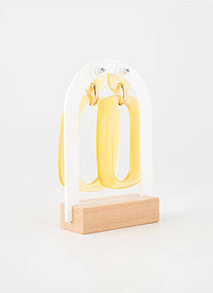 Boucles d’oreilles matériaux métal jaune BLOW femme