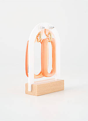 Boucles d’oreilles matériaux métal orange BLOW femme