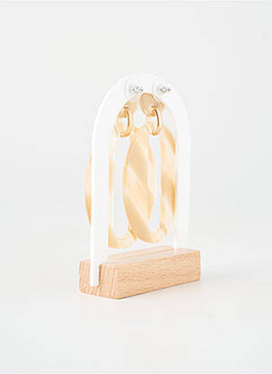 Boucles d’oreilles beige BLOW femme