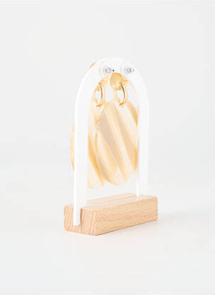 Boucles d’oreilles beige BLOW femme
