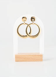 Boucles d’oreilles matériaux métal or BLOW femme