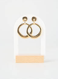 Boucles d’oreilles matériaux métal or BLOW femme