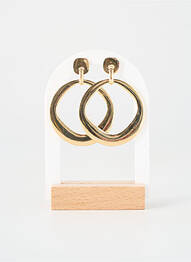 Boucles d’oreilles matériaux métal or BLOW femme