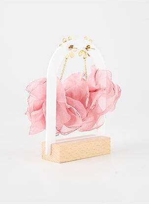 Boucles d’oreilles rose ZAG femme