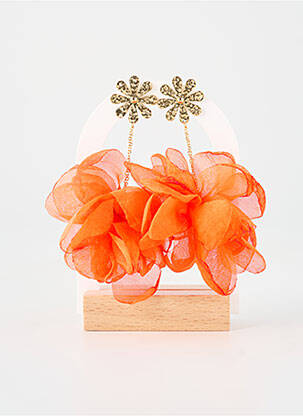 Boucles d’oreilles orange ZAG femme