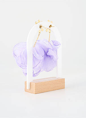 Boucles d’oreilles violet ZAG femme