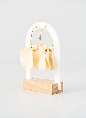 Boucles d’oreilles  beige ZAG femme