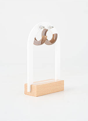 Boucles d’oreilles marron SOYANG femme