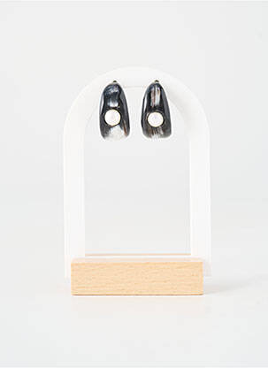Boucles d’oreilles noir SOYANG femme