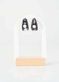 Boucles d’oreilles noir SOYANG femme