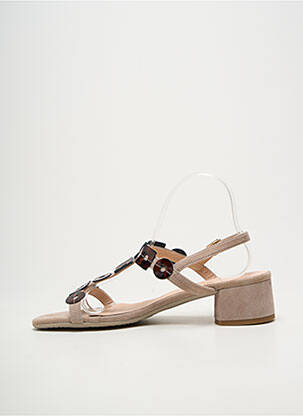 Sandales/nu pieds tissage satiné talon de 4 à 6cm gris BELLA STORIA femme