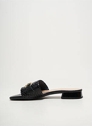 Mules/sabots chiquet talon plat jusqu'à 3cm noir BELLA STORIA femme