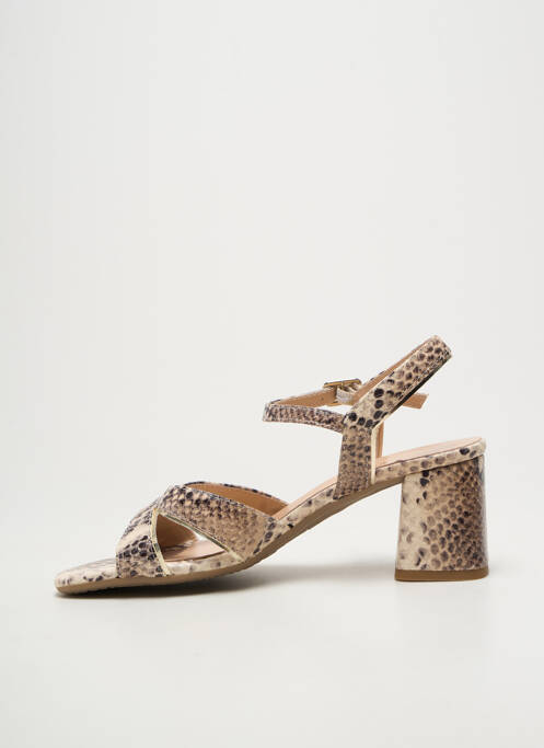 Sandales/nu pieds talon bottier talon de 7 à 9cm beige BELLA STORIA femme
