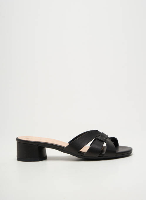 Mules/sabots bout ouvert talon de 4 à 6cm noir BELLA STORIA femme