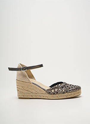 Sandales/nu pieds tissage satiné talon de 7 à 9cm argent BELLA STORIA femme