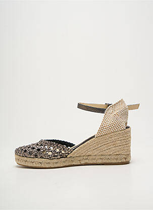 Sandales/nu pieds tissage satiné talon de 7 à 9cm argent BELLA STORIA femme