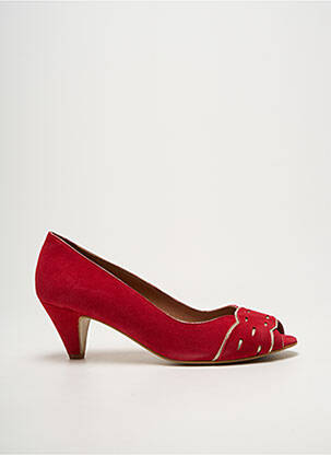 Sandales/nu pieds type de semelle amortissante talon de 4 à 6cm rouge BELLA STORIA femme
