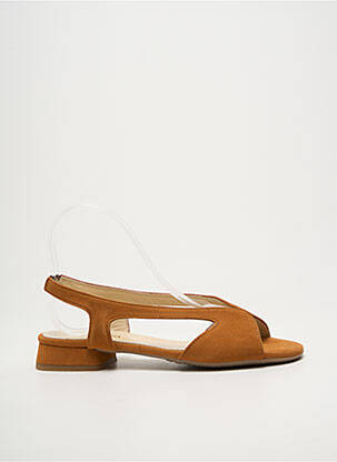 Sandales/nu pieds bout ouvert talon plat jusqu'à 3cm marron BELLA STORIA femme