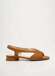 Sandales/nu pieds bout ouvert talon plat jusqu'à 3cm marron BELLA STORIA femme