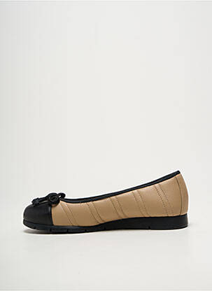 Ballerines bout rond talon plat jusqu'à 3cm beige UNISA femme