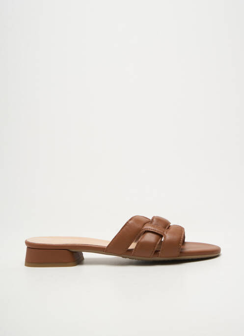 Mules/sabots type de semelle amortissante talon plat jusqu'à 3cm marron BELLA STORIA femme