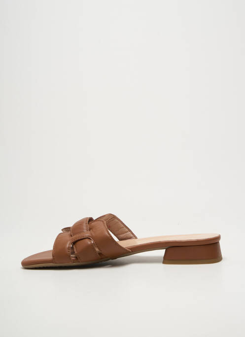Mules/sabots type de semelle amortissante talon plat jusqu'à 3cm marron BELLA STORIA femme