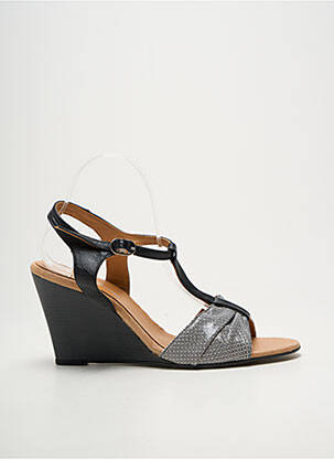 Sandales/nu pieds talon compensé talon de 7 à 9cm noir BELLA STORIA femme