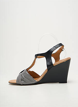 Sandales/nu pieds talon compensé talon de 7 à 9cm noir BELLA STORIA femme