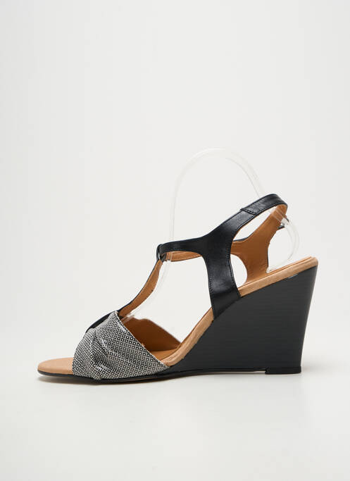 Sandales/nu pieds talon compensé talon de 7 à 9cm noir BELLA STORIA femme