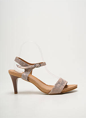 Sandales/nu pieds fermeture boucle(s) talon de 7 à 9cm beige BELLA STORIA femme