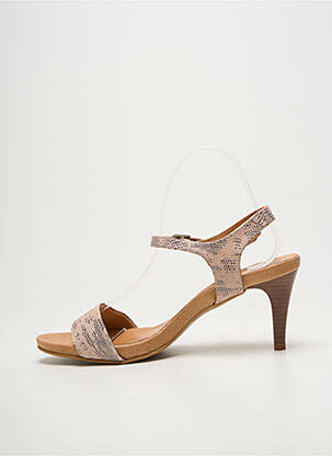 Sandales/nu pieds fermeture boucle(s) talon de 7 à 9cm beige BELLA STORIA femme
