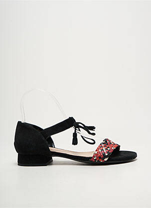 Sandales/nu pieds chiquet talon plat jusqu'à 3cm noir BELLA STORIA femme