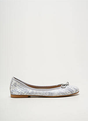 Ballerines bout rond talon plat jusqu'à 3cm blanc BELLA STORIA femme