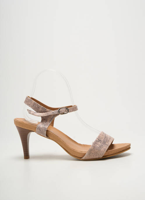 Sandales/nu pieds fermeture boucle(s) talon de 7 à 9cm beige BELLA STORIA femme