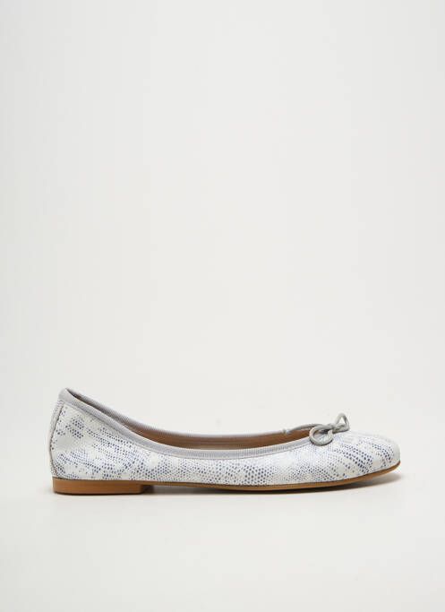 Ballerines bout rond talon plat jusqu'à 3cm blanc BELLA STORIA femme