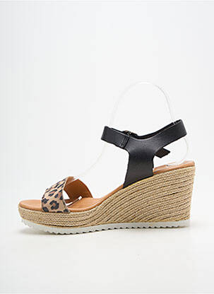 Sandales/nu pieds talon compensé talon de 7 à 9cm noir BELLA STORIA femme