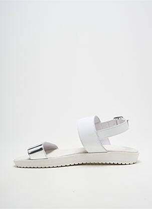 Sandales/nu pieds tissage satiné talon plat jusqu'à 3cm argent BELLA STORIA femme