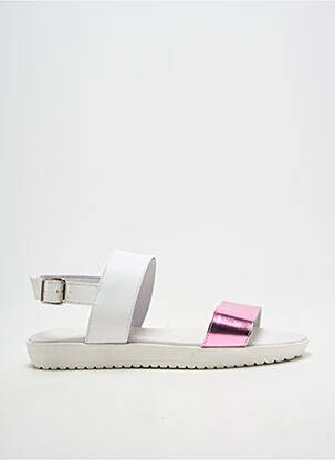 Sandales/nu pieds tissage satiné talon plat jusqu'à 3cm rose BELLA STORIA femme