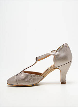 Escarpins fermeture boucle(s) talon de 7 à 9cm gris BELLA STORIA femme