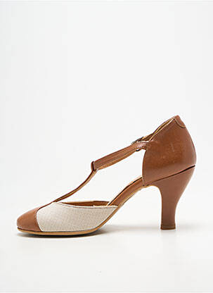 Escarpins fermeture boucle(s) talon de 7 à 9cm marron BELLA STORIA femme