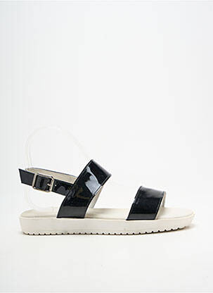 Sandales/nu pieds matière lisse talon plat jusqu'à 3cm noir BELLA STORIA femme