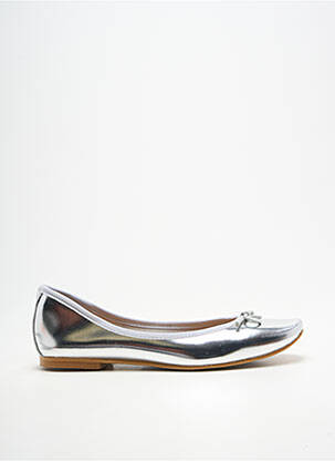 Ballerines bout carré talon plat jusqu'à 3cm argent BELLA STORIA femme